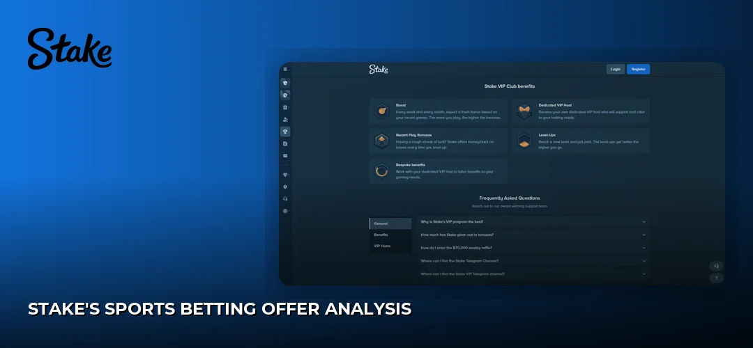 Stake's Sports Betting Offer Analysis