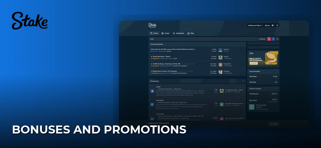 Bonuses and Promotions