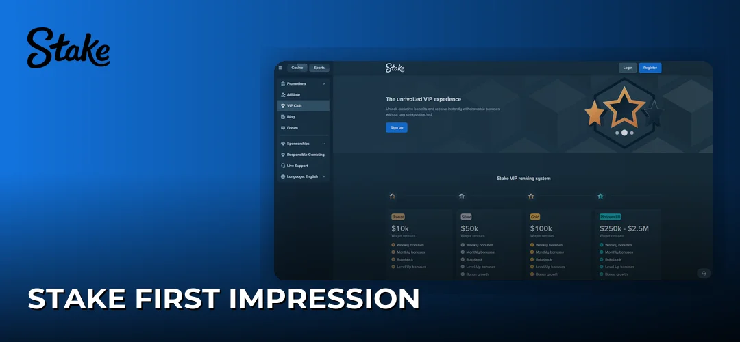 Stake First Impression